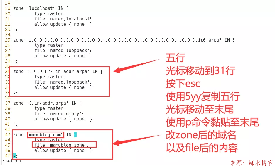Linux安装BIND服务及配置主/从DNS服务器/缓存服务器第5张-麻木博客