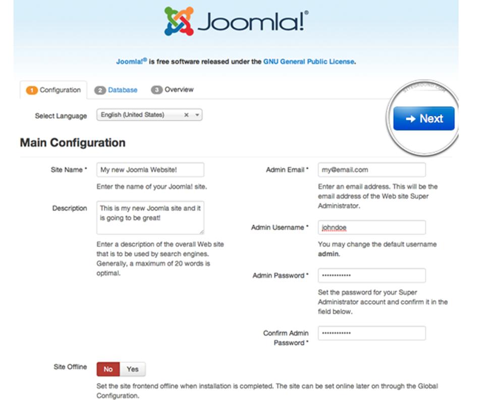 How to Install Joomla 3 on Web Hosting 3