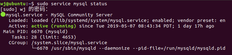 mysql status