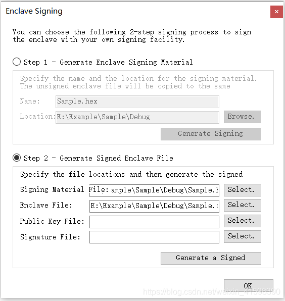Generate a Signed Enclave File