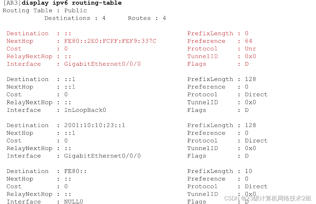 构建IPv6网络实验