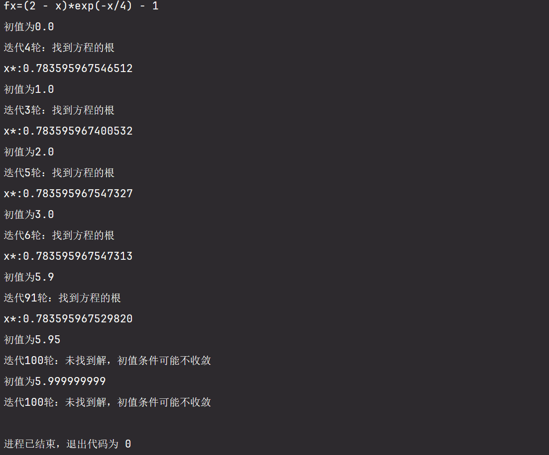 【数值计算方法】一、非线性方程的数值解法（二分法+迭代法+Python实现）
