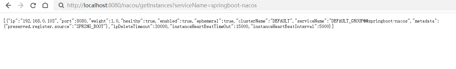 nacos-getInstances