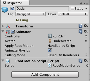 MecanimRootMotionDude