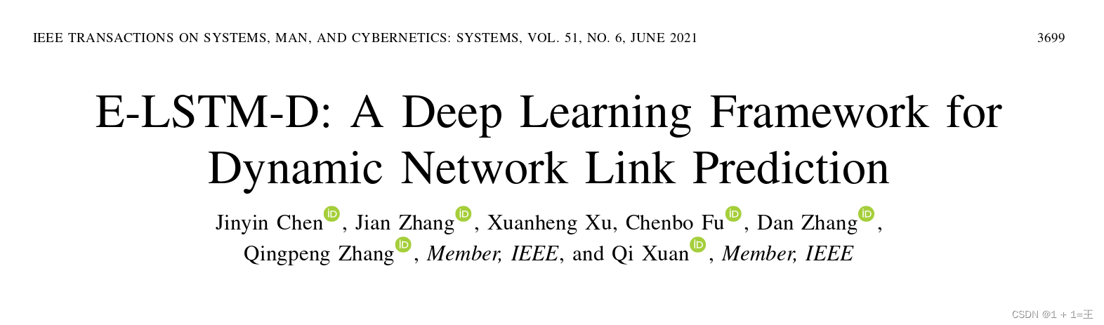 【论文导读】- E-LSTM-D: A Deep Learning Framework for Dynamic Network Link ...