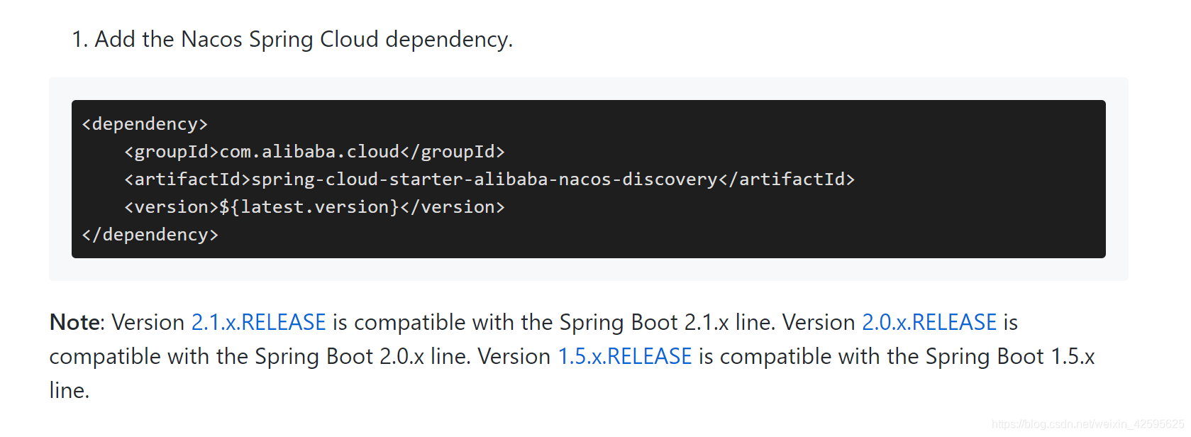 2.0.x匹配springboot2.0.x