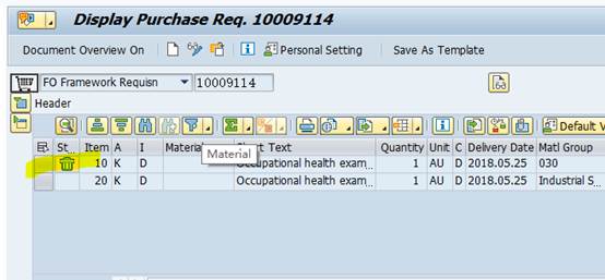 SAP ME55 不能审批含有Delete Item的采购申请单据-CSDN博客
