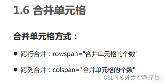 HTML表格结构详解-CSDN博客