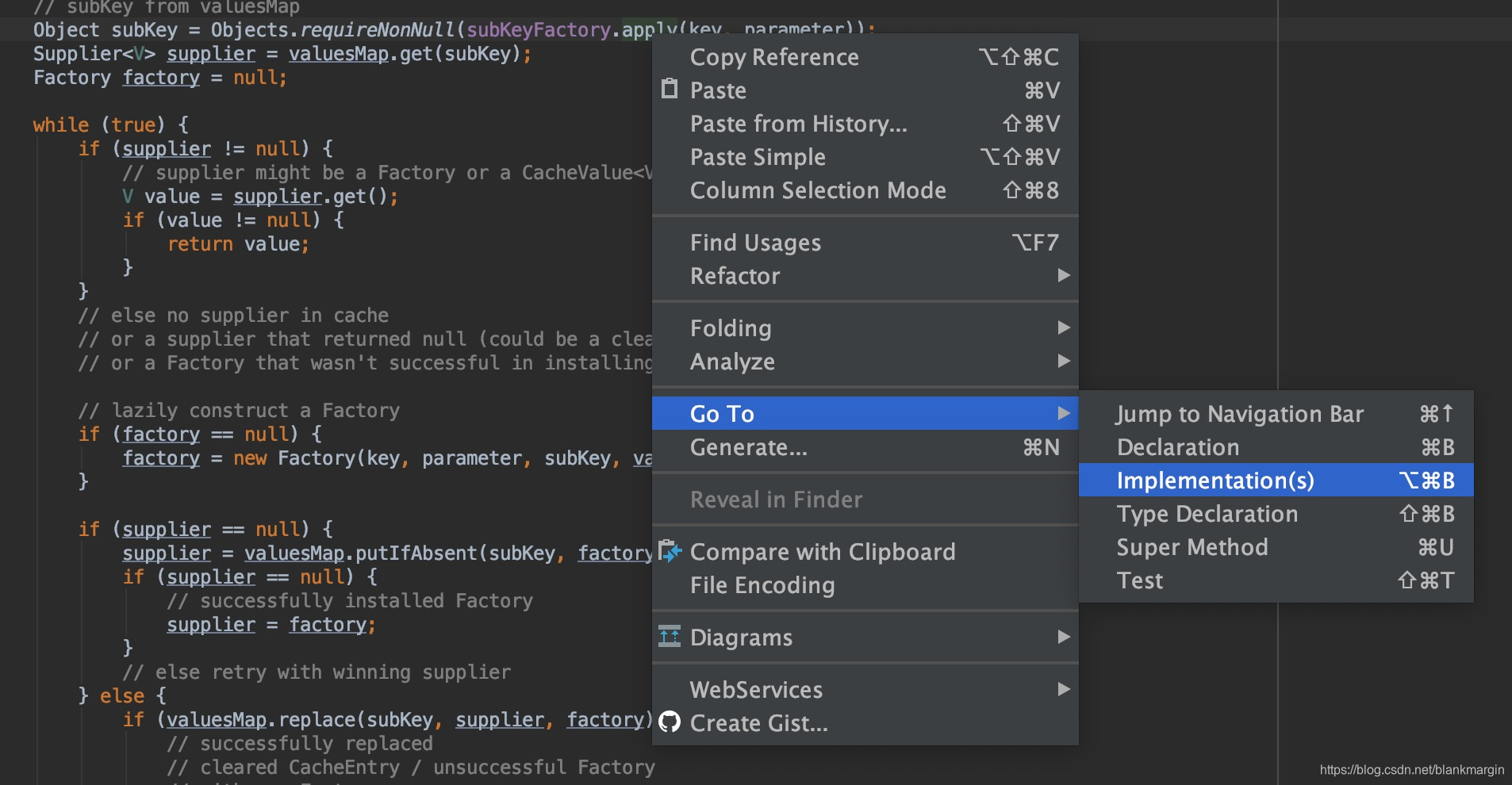 go to implementation