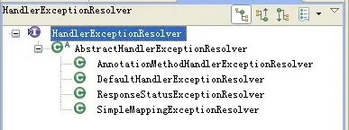 HandlerExceptionResolver接口 -- 异常处理
