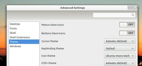 Changing icon theme in ubuntu 11.10