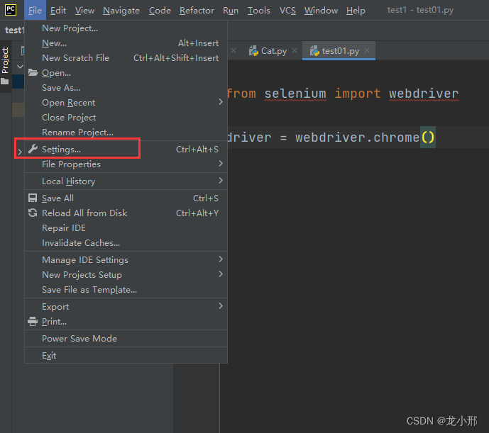 在PyCharm 中导入selenium失败，已解决_安装了selenium为什么在pycharm无法调用-CSDN博客