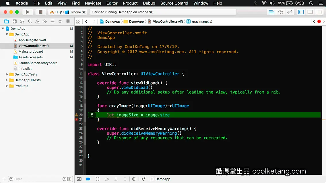 互动教程 for Xcode9 & Swift4-酷课堂