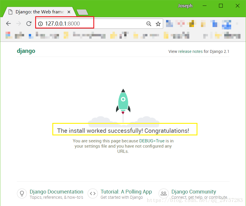 django build-in web server