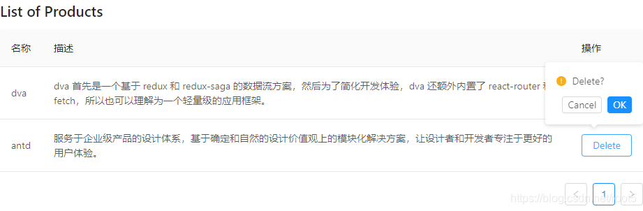 数据列表删除功能