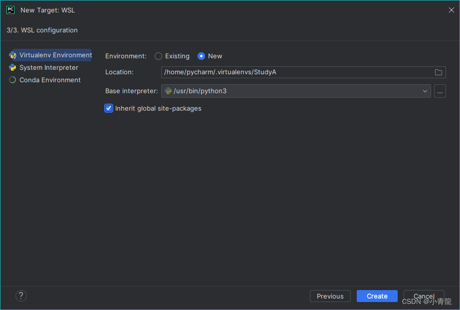 如何在`Pycharm`中配置基于WSL的`Python Interpreters`,以及配置基于WSL的`Terminal`_pycharm ...