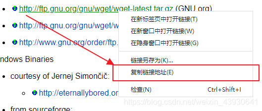 wget复制链接地址