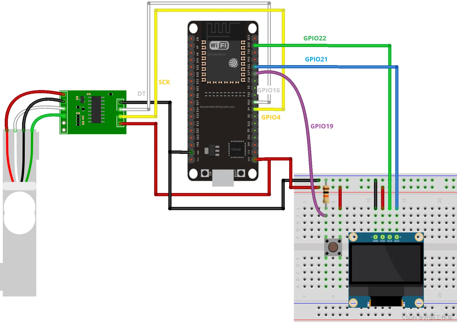 arduino IDE环境下ESP32使用带有HX711放大器的称重传感器_esp32 hx711-CSDN博客