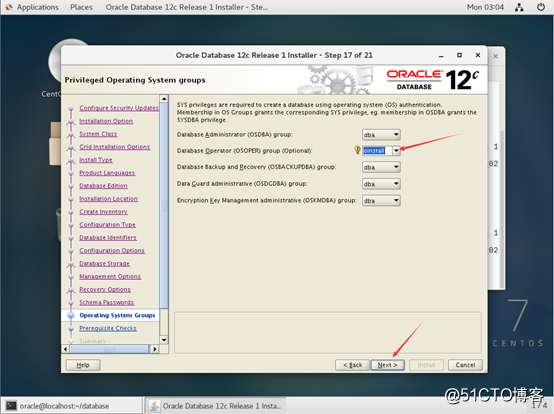 Centos7安装Oracle-12c