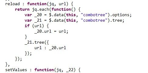 easyUi <wbr>combotree <wbr>实现动态加载树节点