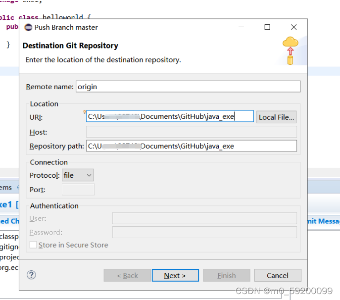 编写第一个java程序【Eclipse+github+“hello world”】_eclipse github 新建java-CSDN博客