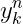 y_k^n