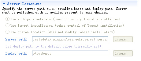 Eclipse自动部署项目到Tomcat的webapps下的有效方法