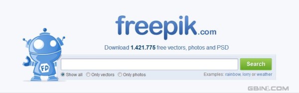 帮助你搜索免费矢量，图标和PSD的搜索引擎 - Freepik