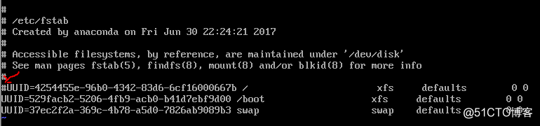 Linux fstab文件修改错误的恢复