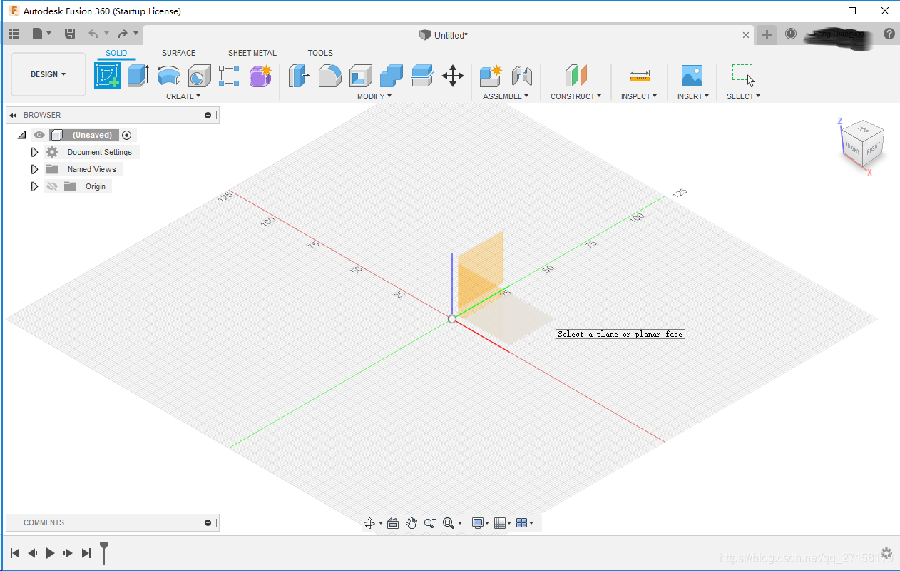 Autodesk Fusion 360建立第一个模型_fusion 360 方形孔-CSDN博客