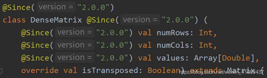 DenseMatrix完全构造函数