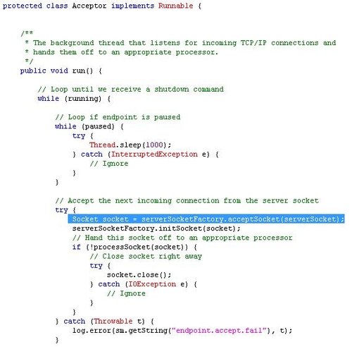 Tomcat处理HTTP请求:Connector源码