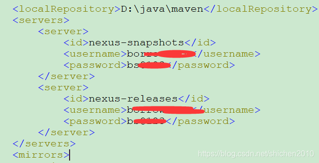 maven setting.xml