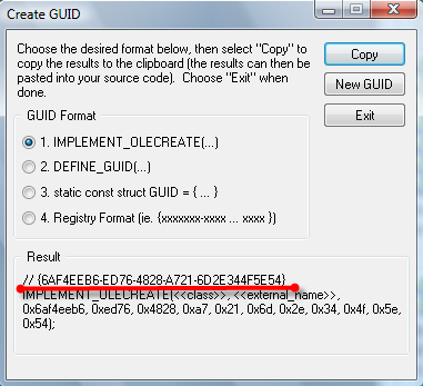 Greate GUID by VS-CSDN博客