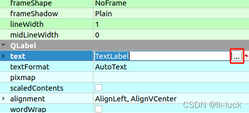 Label 控件的 text 属性