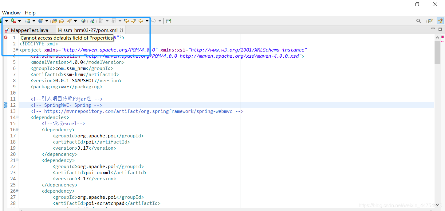 Cannot Access Defaults Field Of Properties