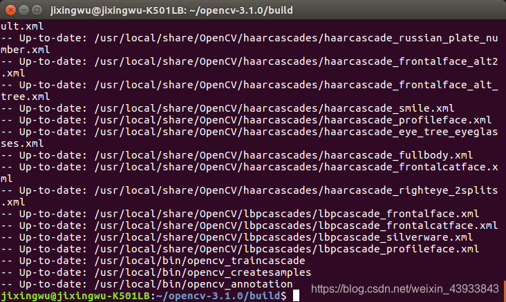 sudo make install的结果