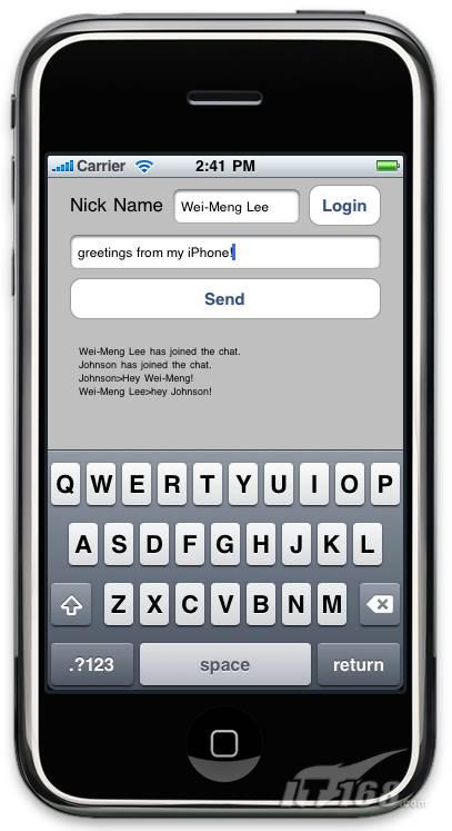 iPhone网络编程初体验-简单的聊天程序
