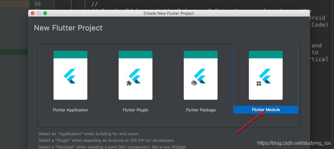 创建flutter module