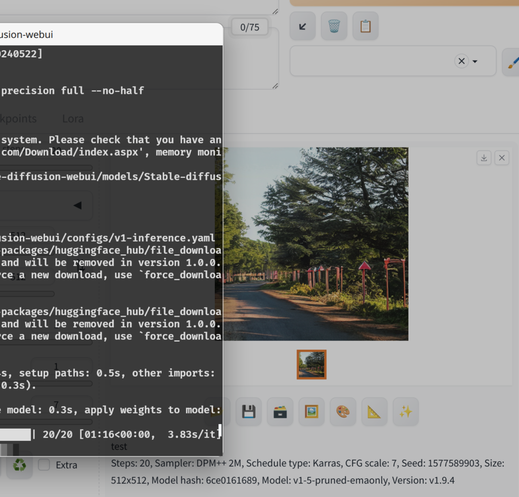 在Arch Liunx里只用Intel Ultra 7 155H跑stable-diffusion-webui_ultra7 stable ...