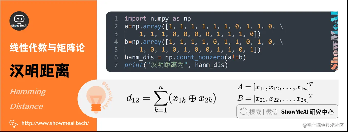 汉明距离 Hamming Distance