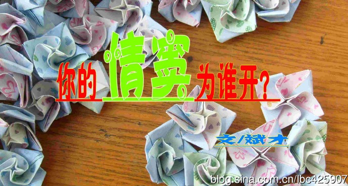 你的情窦为谁开？