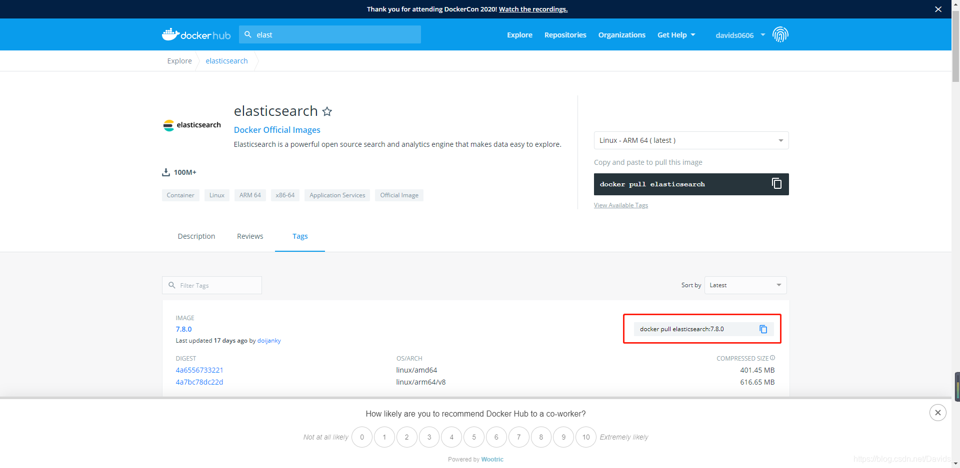 dockerhub-elasticsearch