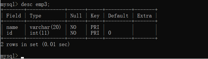 MySQL如何添加主键（PRIMARY KEY）