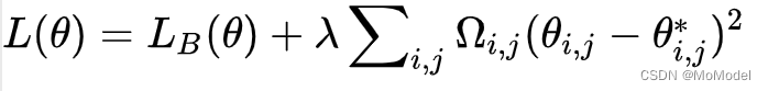 [外链图片转存失败,源站可能有防盗链机制,建议将图片保存下来直接上传(img-SIEUz72k-1603763622444)(https://cdn.nlark.com/yuque/__latex/175fe5a2fb6f7ff550a9985d164013e8.svg#card=math&code=L%28%CE%B8%29%3DL_B%20%28%CE%B8%29%2B%20%5Clambda%E2%88%91_%7Bi%2Cj%7D%5COmega_%7Bi%2Cj%7D%28%5Ctheta_%7Bi%2Cj%7D-%5Ctheta_%7Bi%2Cj%7D%5E%2A%29%5E2&height=30&width=284)]
