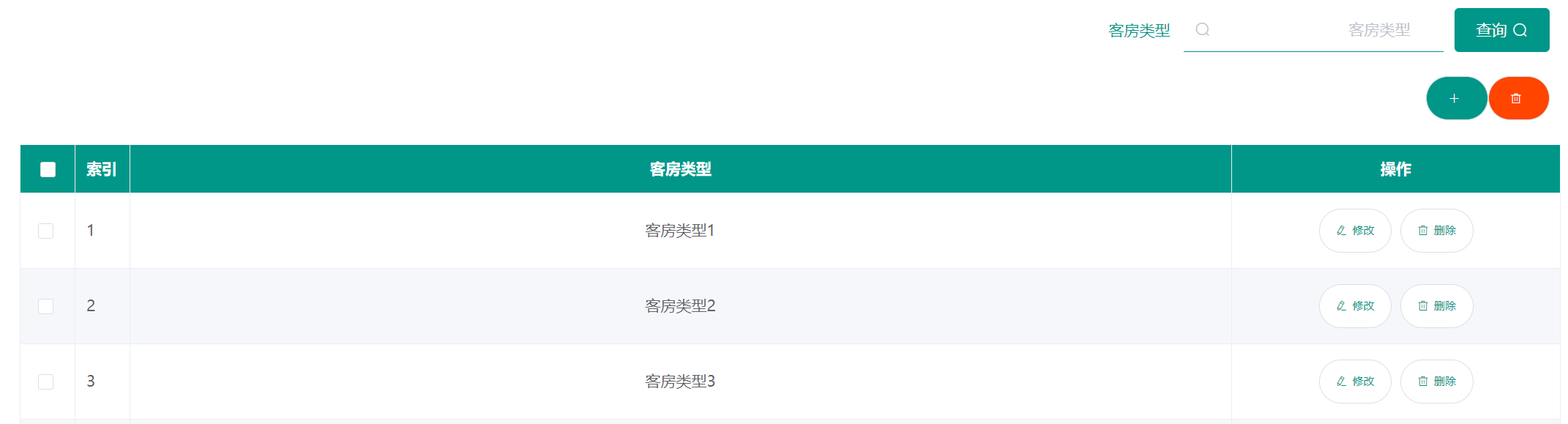管理员-客房类型管理
