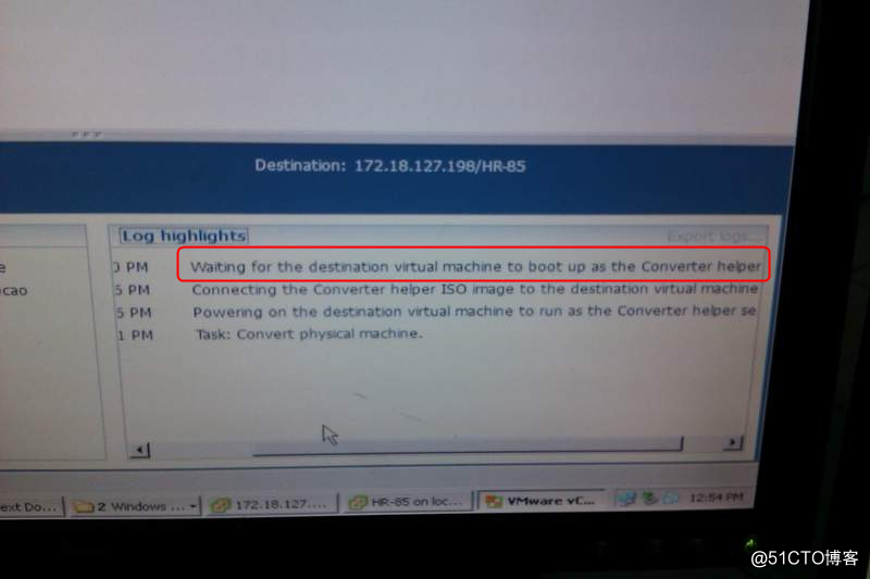 VMware Converter  P2V 时，卡住
