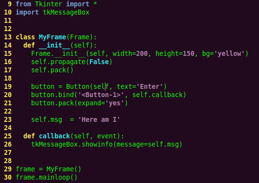 Python：Tkinter-command <wbr>和 <wbr>bind