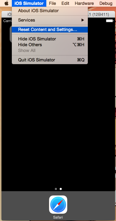 Xcode和模拟器的清除缓存